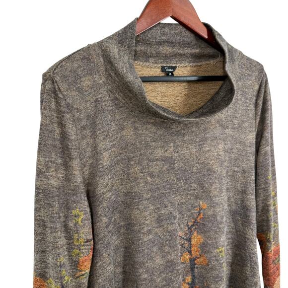 Shana Sz Medium Wearable Art Fall Autumn Thanksgiving Blouse Shirt Top Unique - Picture 3 of 8